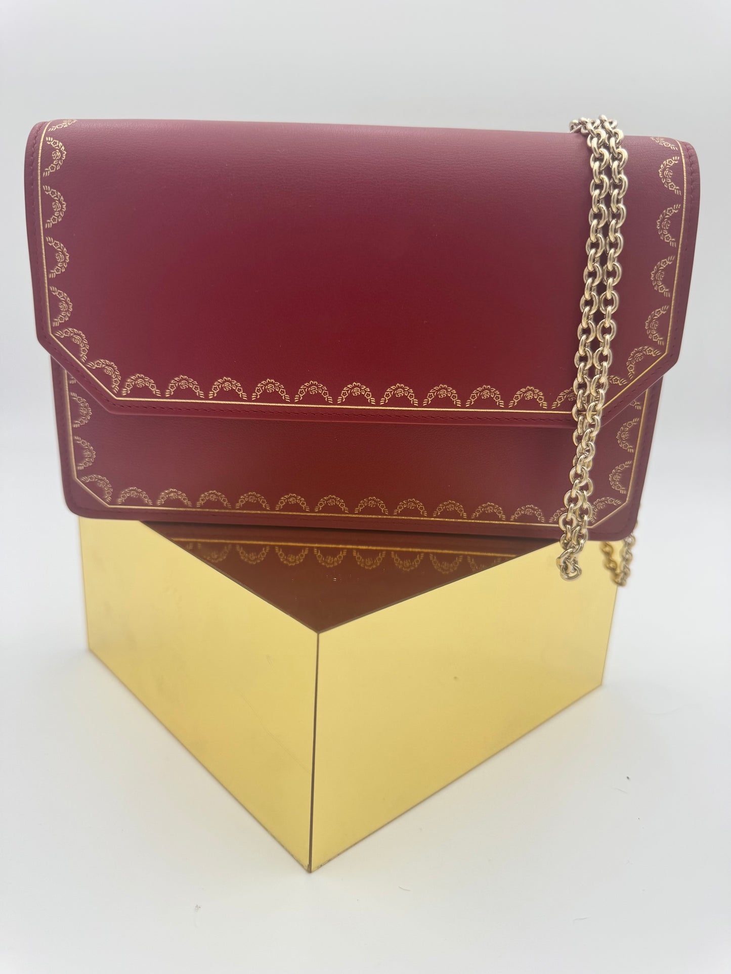 Cartier Guirlande de Cartier Bag — Bordeaux Leather | Gold-Tone Hardware