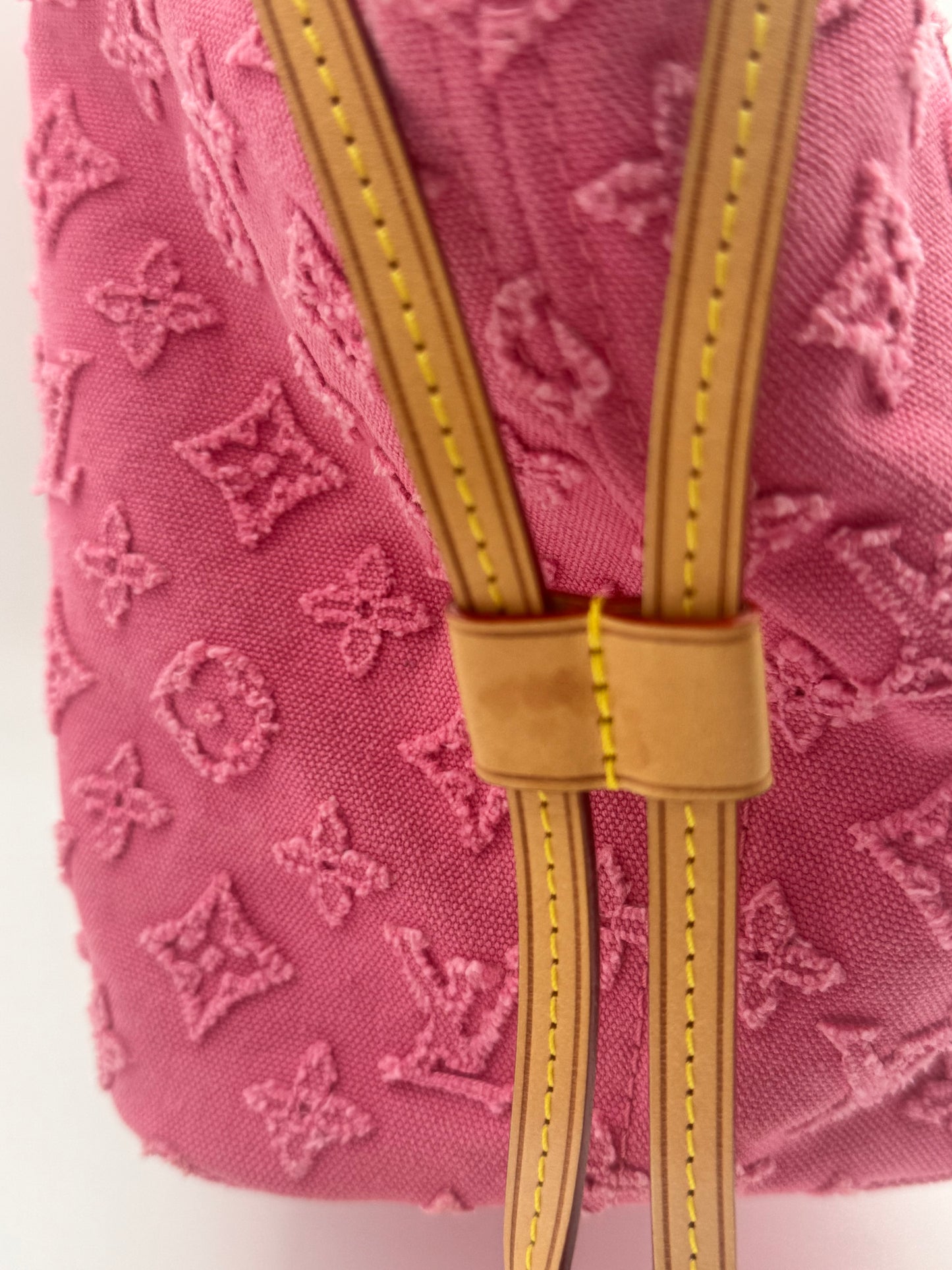 RARE Limited Edition Louis Vuitton Monogram Stone Neverfull MM Rose Pink