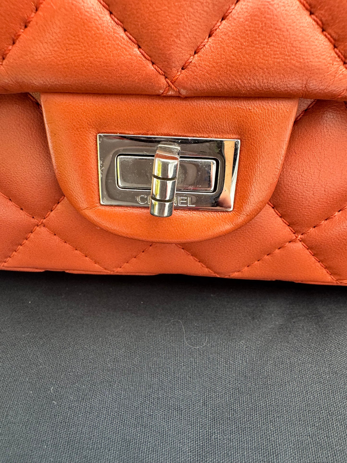 RARE Chanel 2.55 Reissue 226 Double Flap – Stunning Coral/Dark Peach!