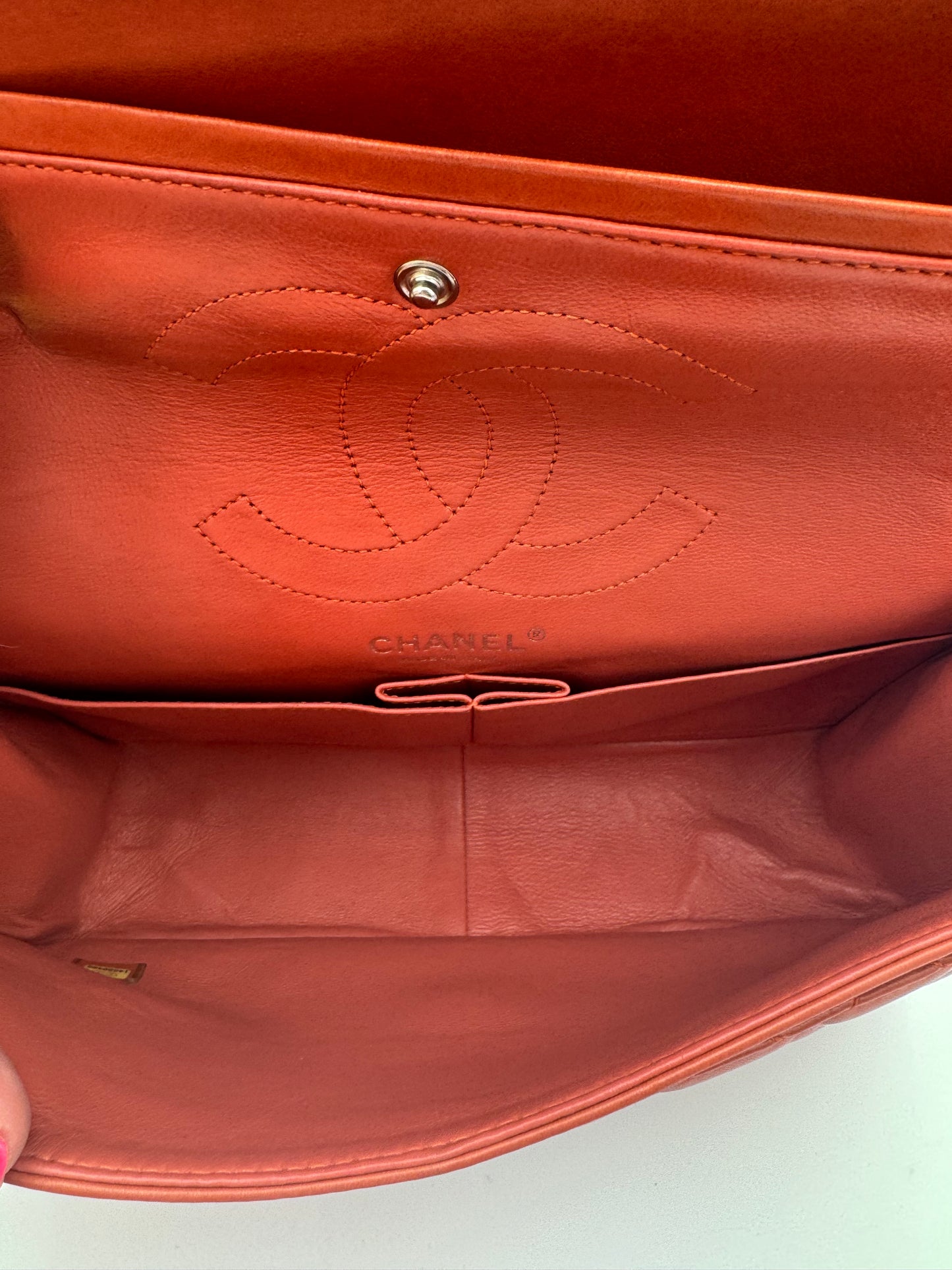 RARE Chanel 2.55 Reissue 226 Double Flap – Stunning Coral/Dark Peach!
