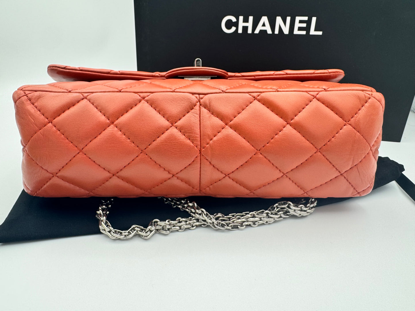 RARE Chanel 2.55 Reissue 226 Double Flap – Stunning Coral/Dark Peach!