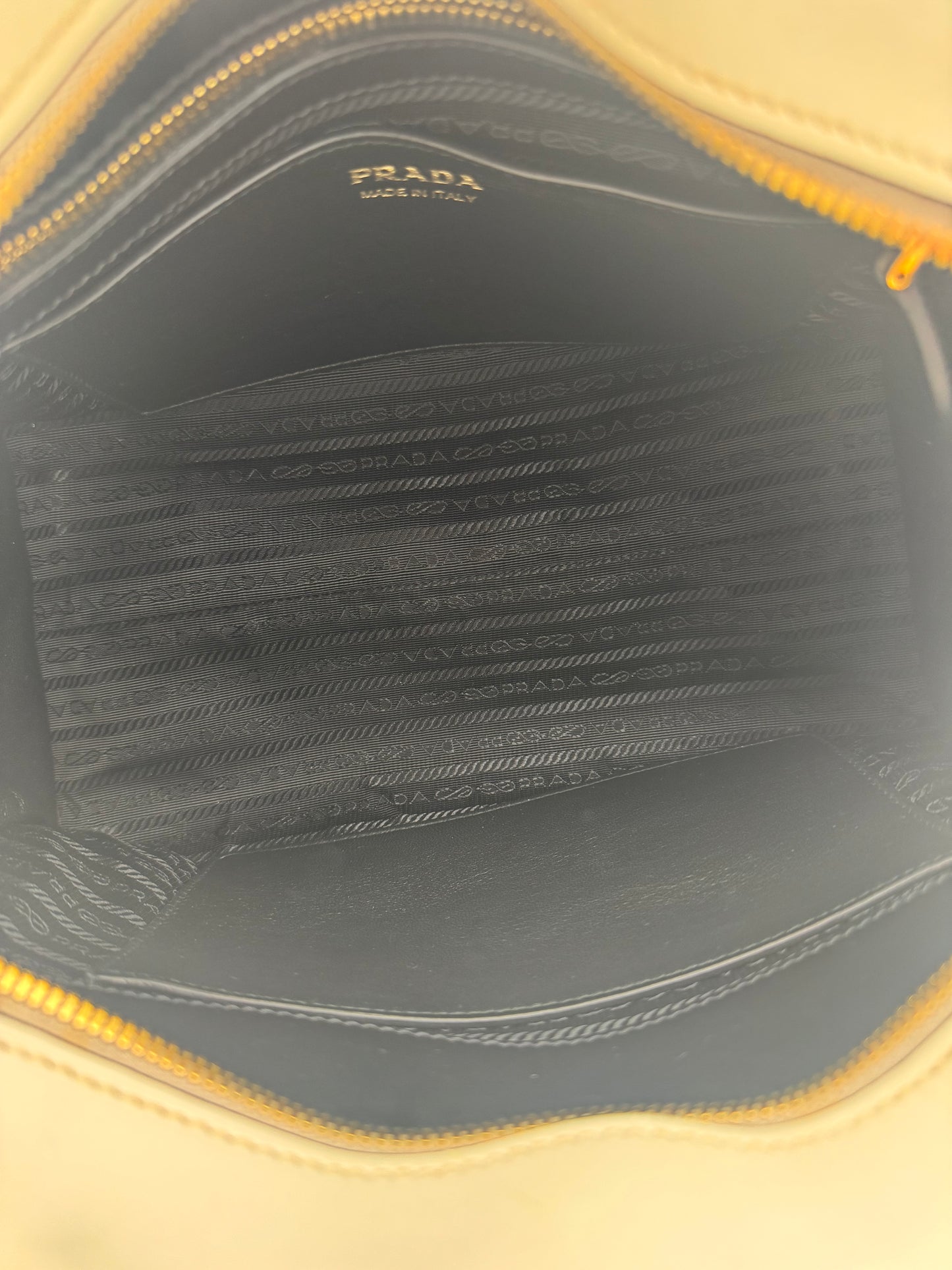 Prada Bibliothèque Chevron Saffiano &amp; City Calf Tote