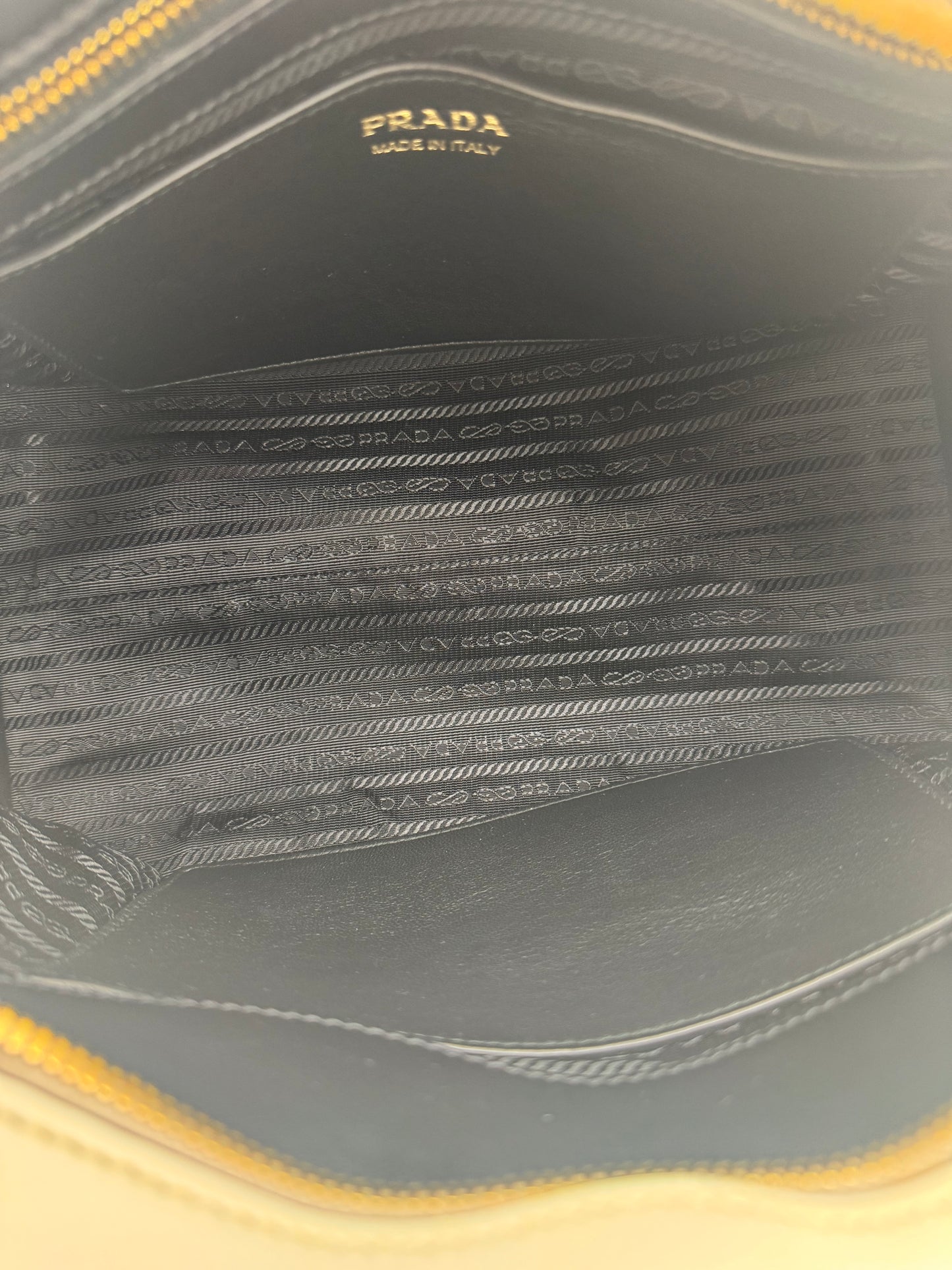 Prada Bibliothèque Chevron Saffiano &amp; City Calf Tote