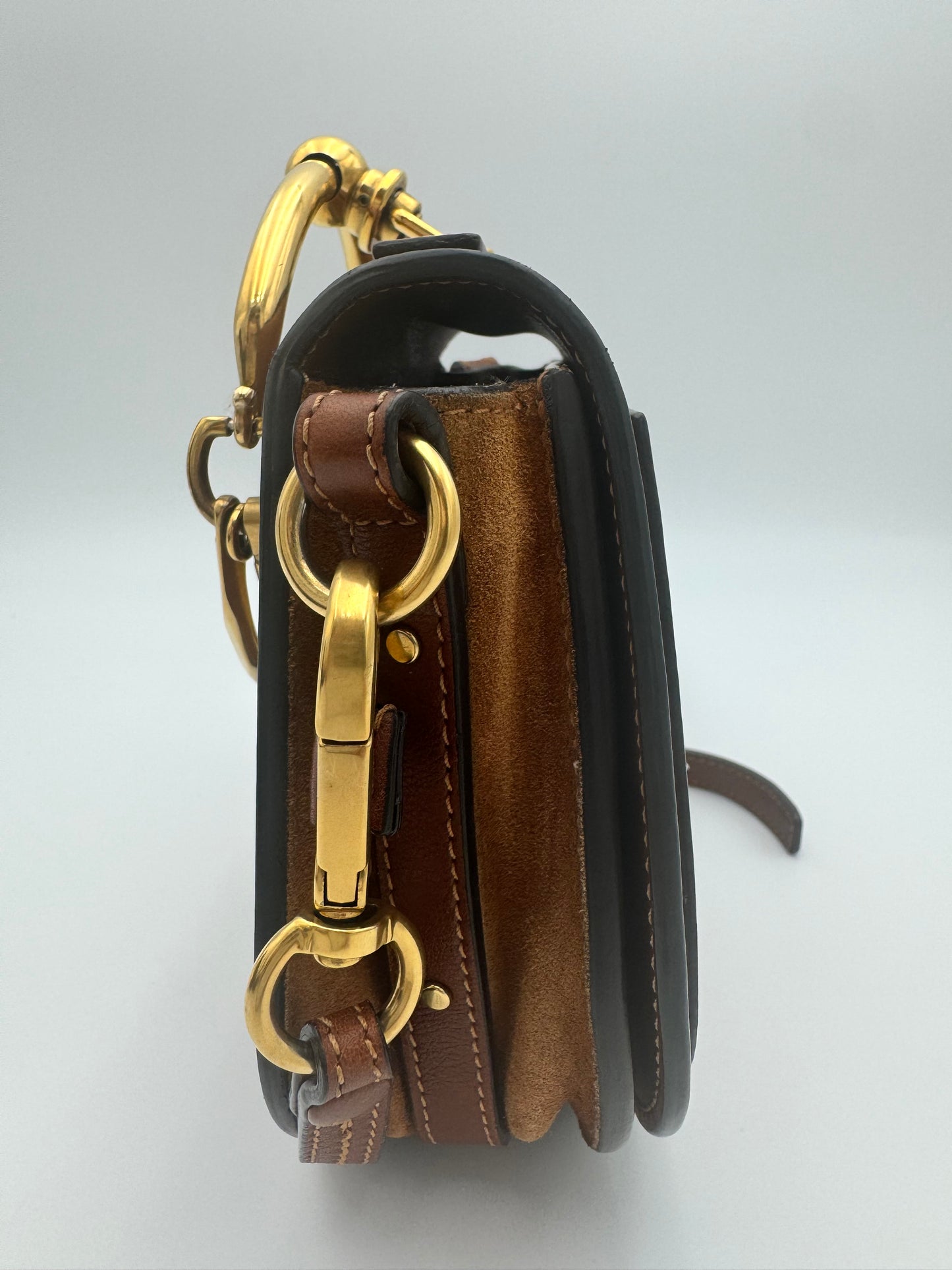 Chloé Nile Bracelet Bag Medium – Tan Caramel Leather Gold Hardware