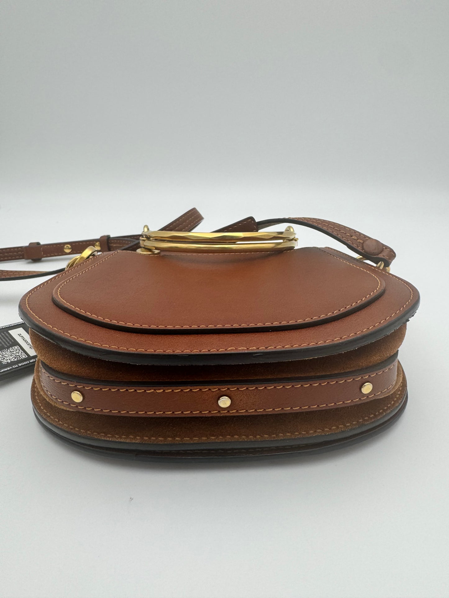 Chloé Nile Bracelet Bag Medium – Tan Caramel Leather Gold Hardware