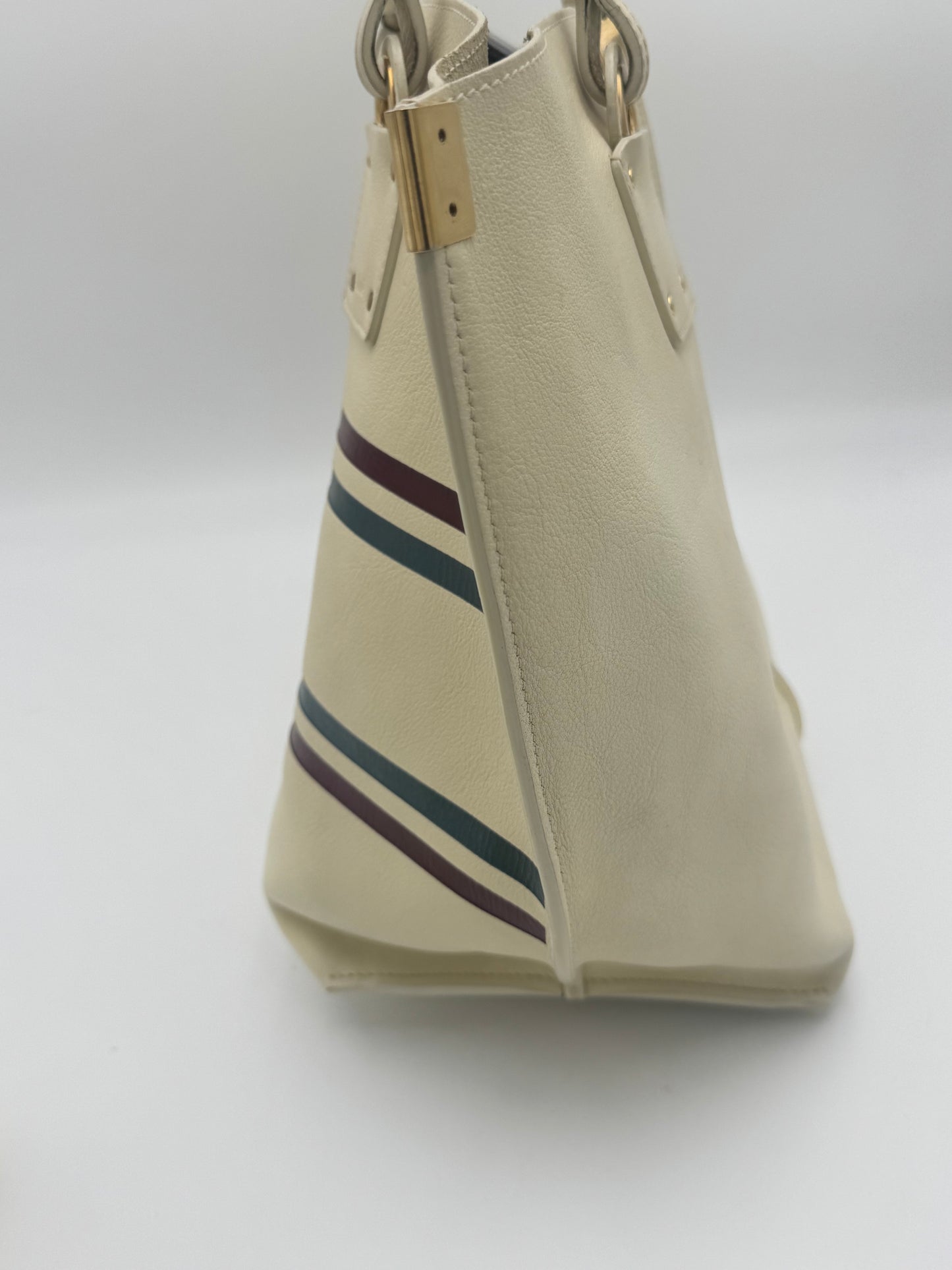 Chloé Woody Tote | Cream Leather | Gold Hardware | Matching Zip Pouch | Very Good Condition