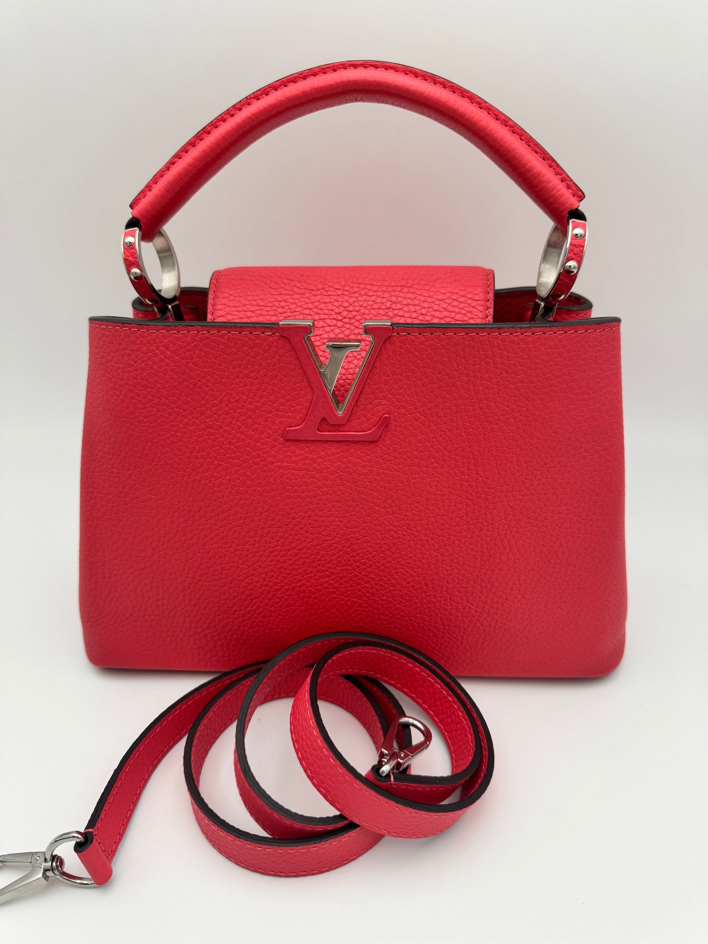 Louis Vuitton Capucines BB | Rare Vibrant Pink Taurillon | Silver Hardware