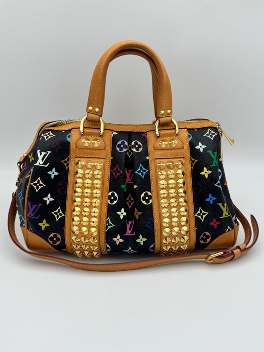 Louis Vuitton x Takashi Murakami Multicolore Courtney MM | Black