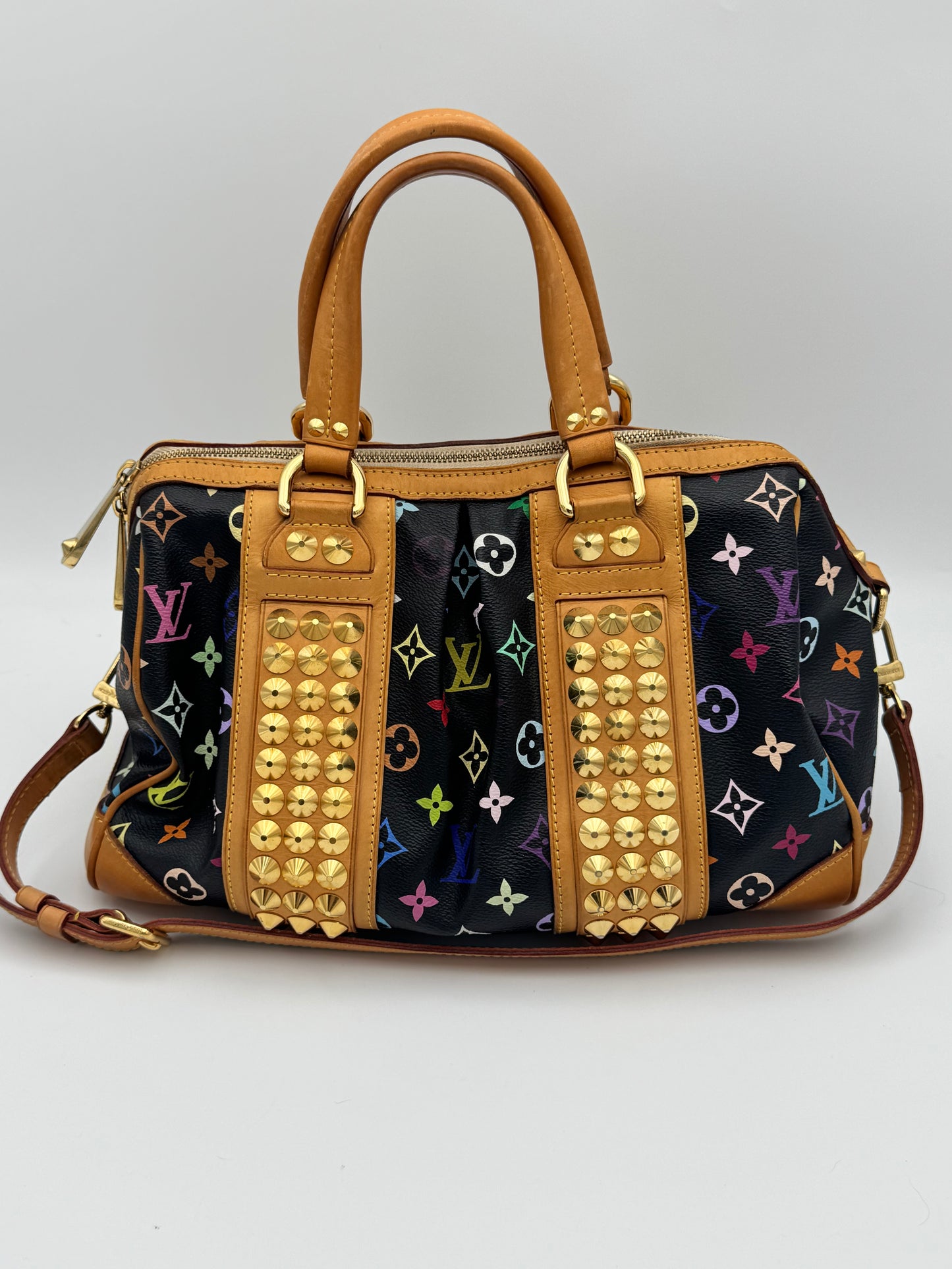 Louis Vuitton x Takashi Murakami Multicolore Courtney MM | Black