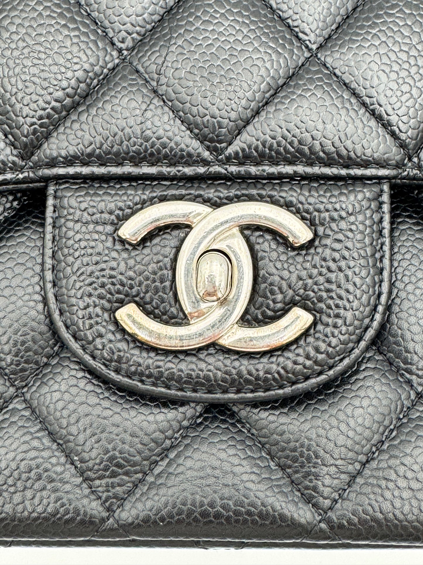 Chanel Classic Maxi Double Flap Bag - Black Caviar Leather SHW (15-Series)