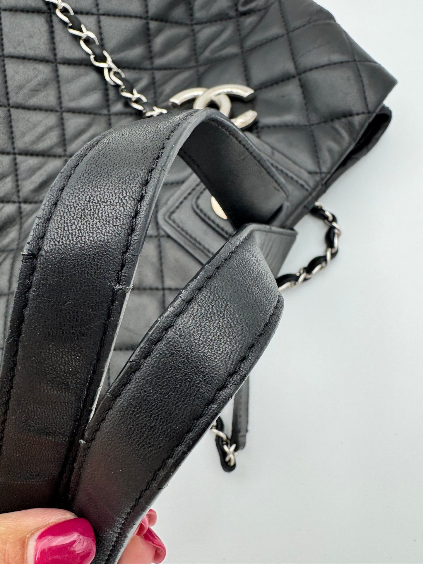 Chanel Classic Large Urban Companion Tote Bag - Black Quilted Leather SHW