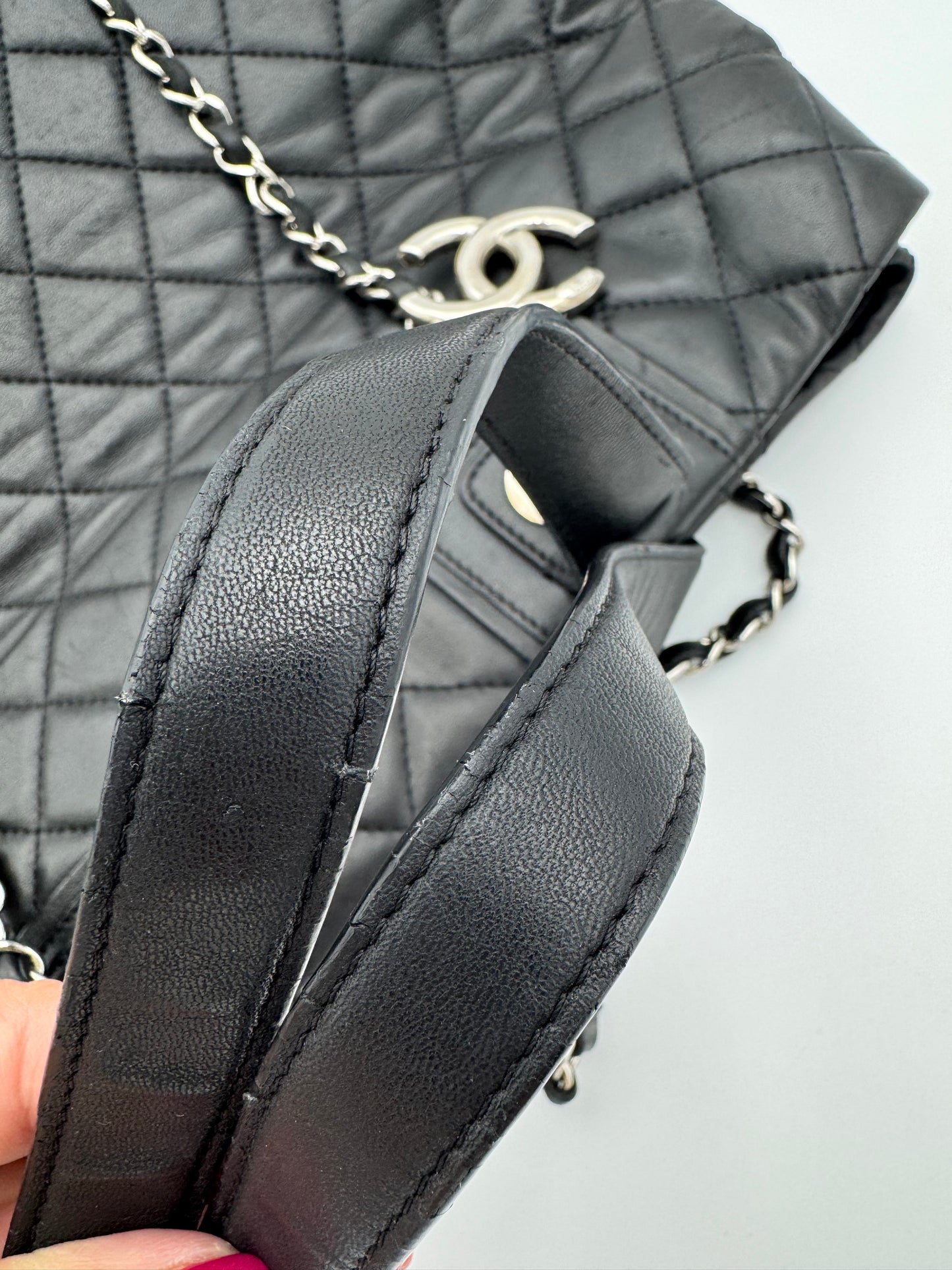 Chanel Classic Large Urban Companion Tote Bag - Black Quilted Leather SHW