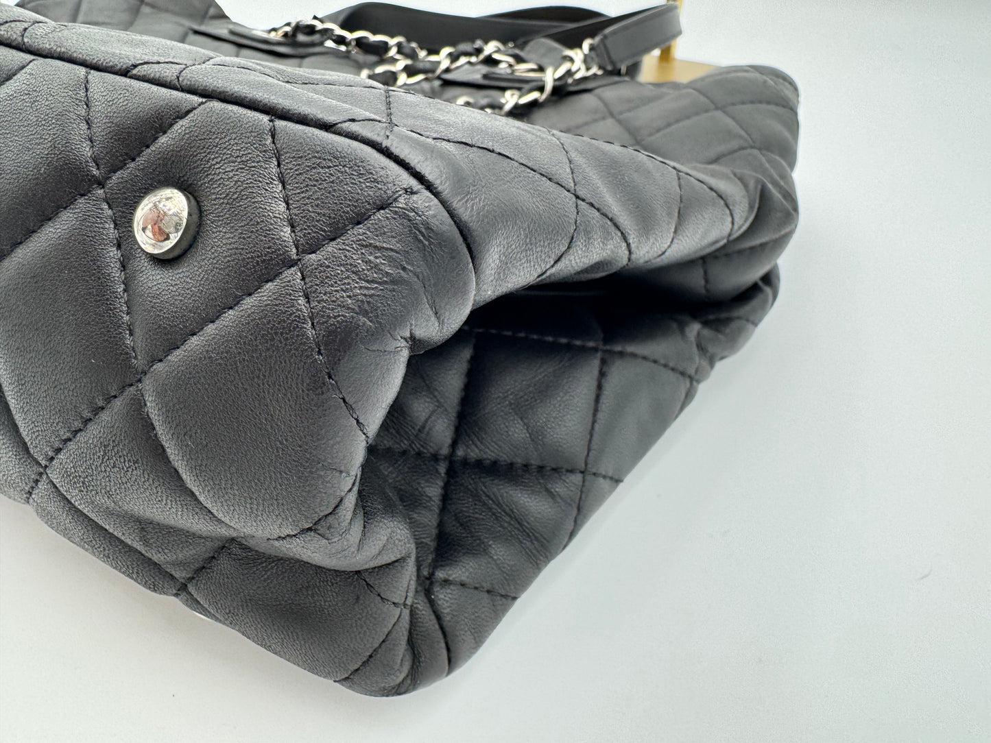 Chanel Classic Large Urban Companion Tote Bag - Black Quilted Leather SHW