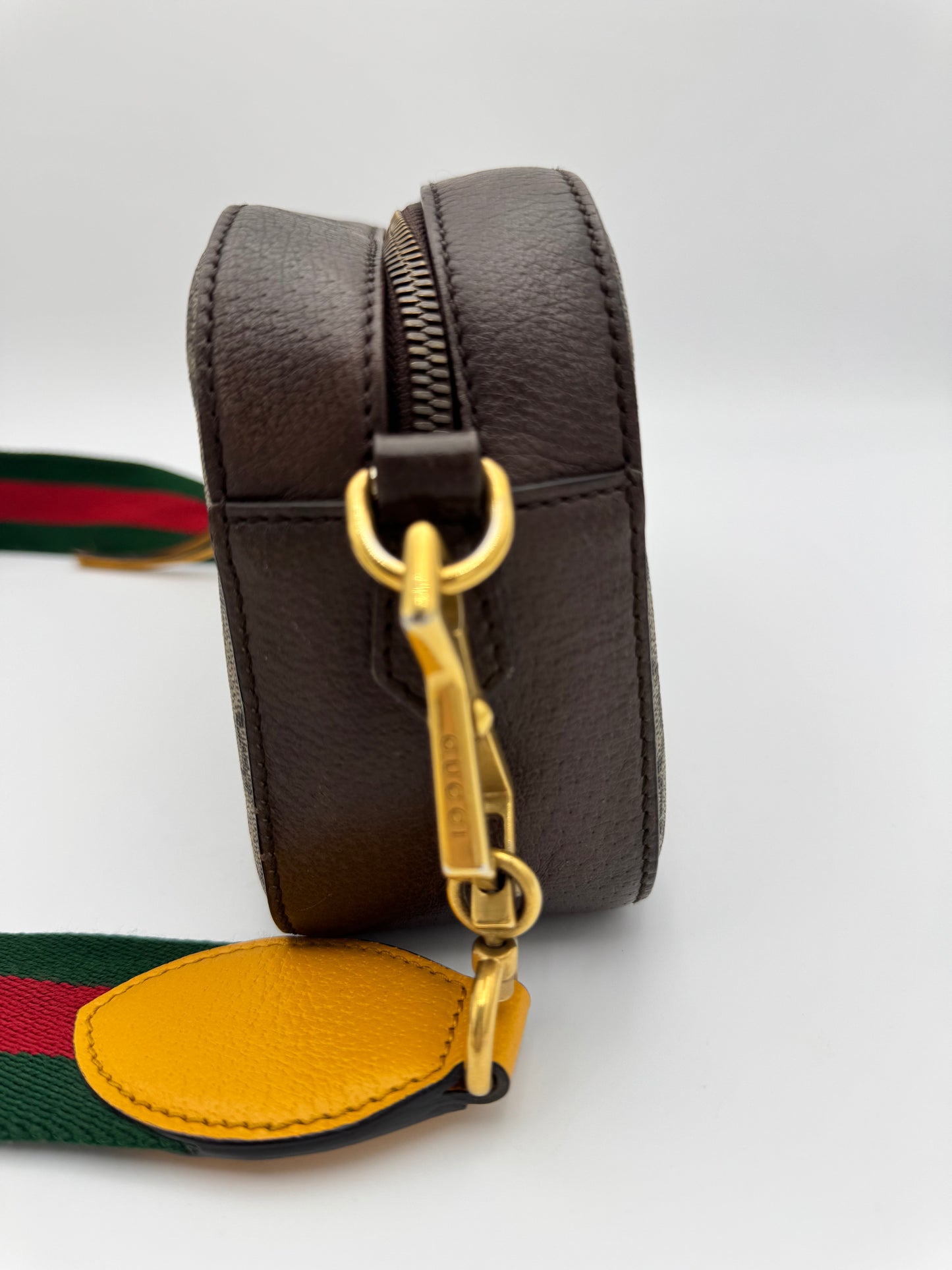 Gucci Neo Vintage GG Supreme Messenger Bag - Tiger Head Logo Canvas Crossbody