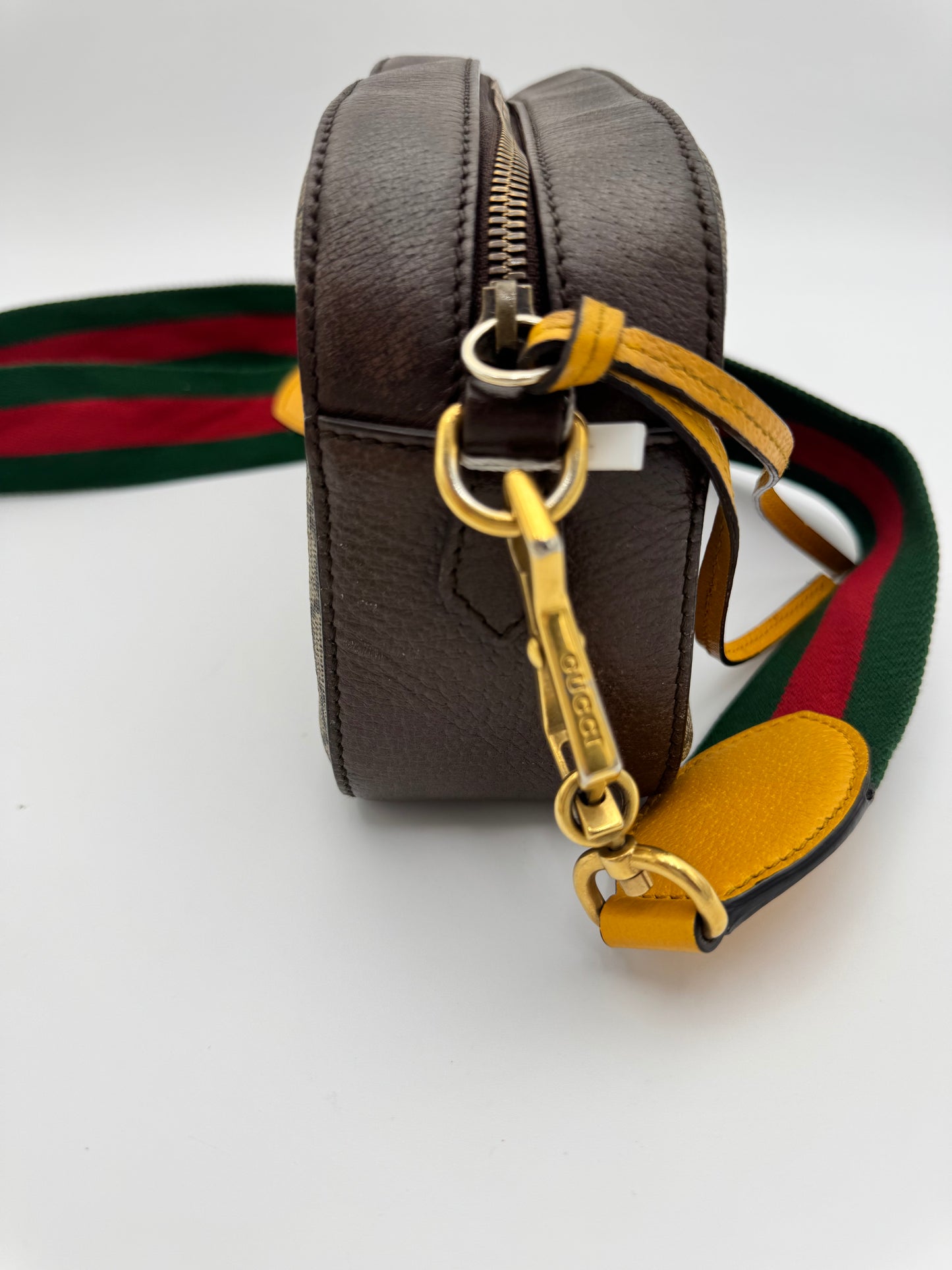 Gucci Neo Vintage GG Supreme Messenger Bag - Tiger Head Logo Canvas Crossbody
