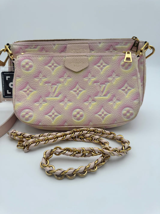 Louis Vuitton Monogram Empreinte Summer Stardust Multi Pochette Accessoires – Pink/Yellow Pastel
