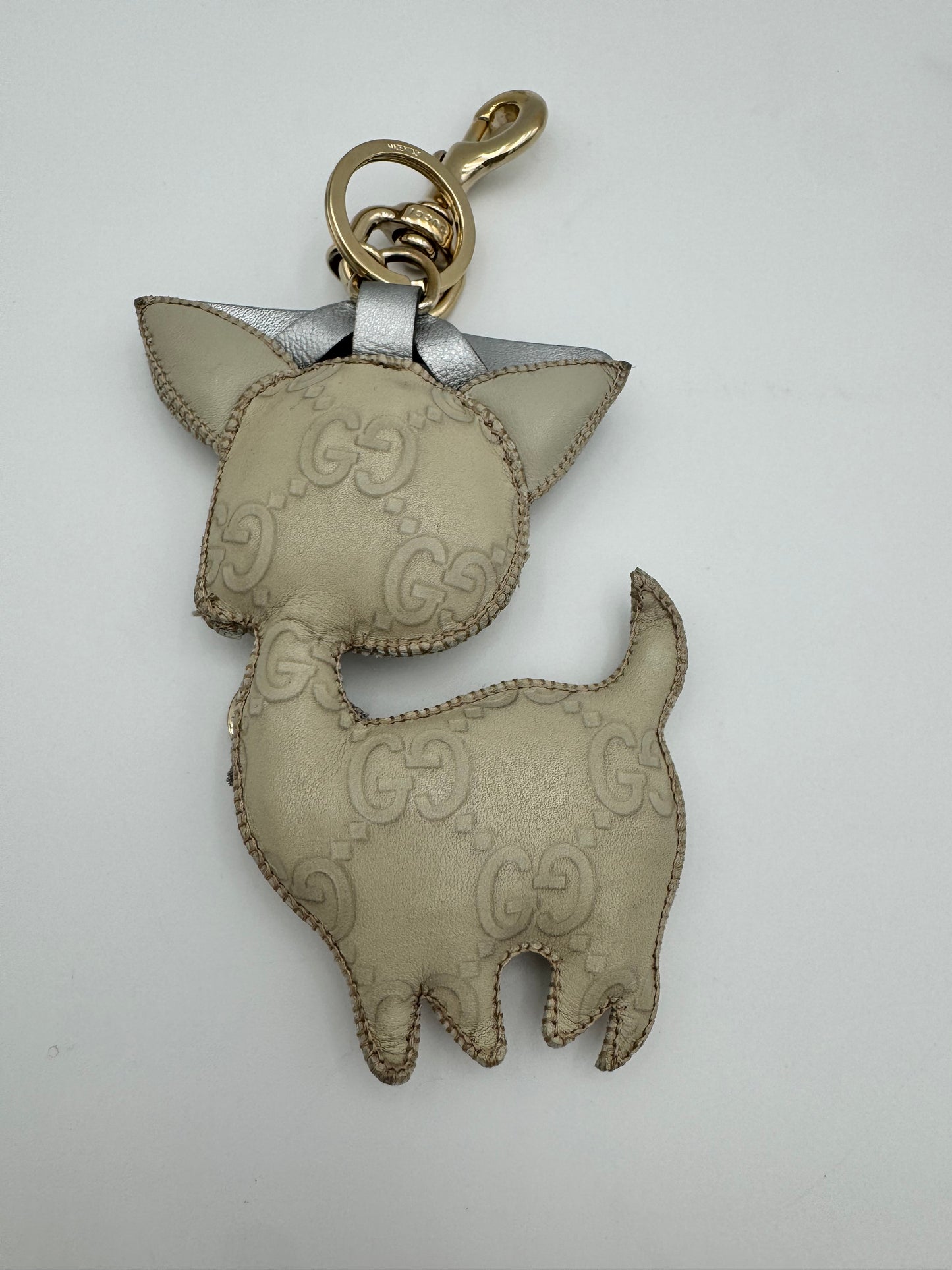 Gucci "Guccioli" Chihuahua Key Holder Bag Charm - Pristine Like New