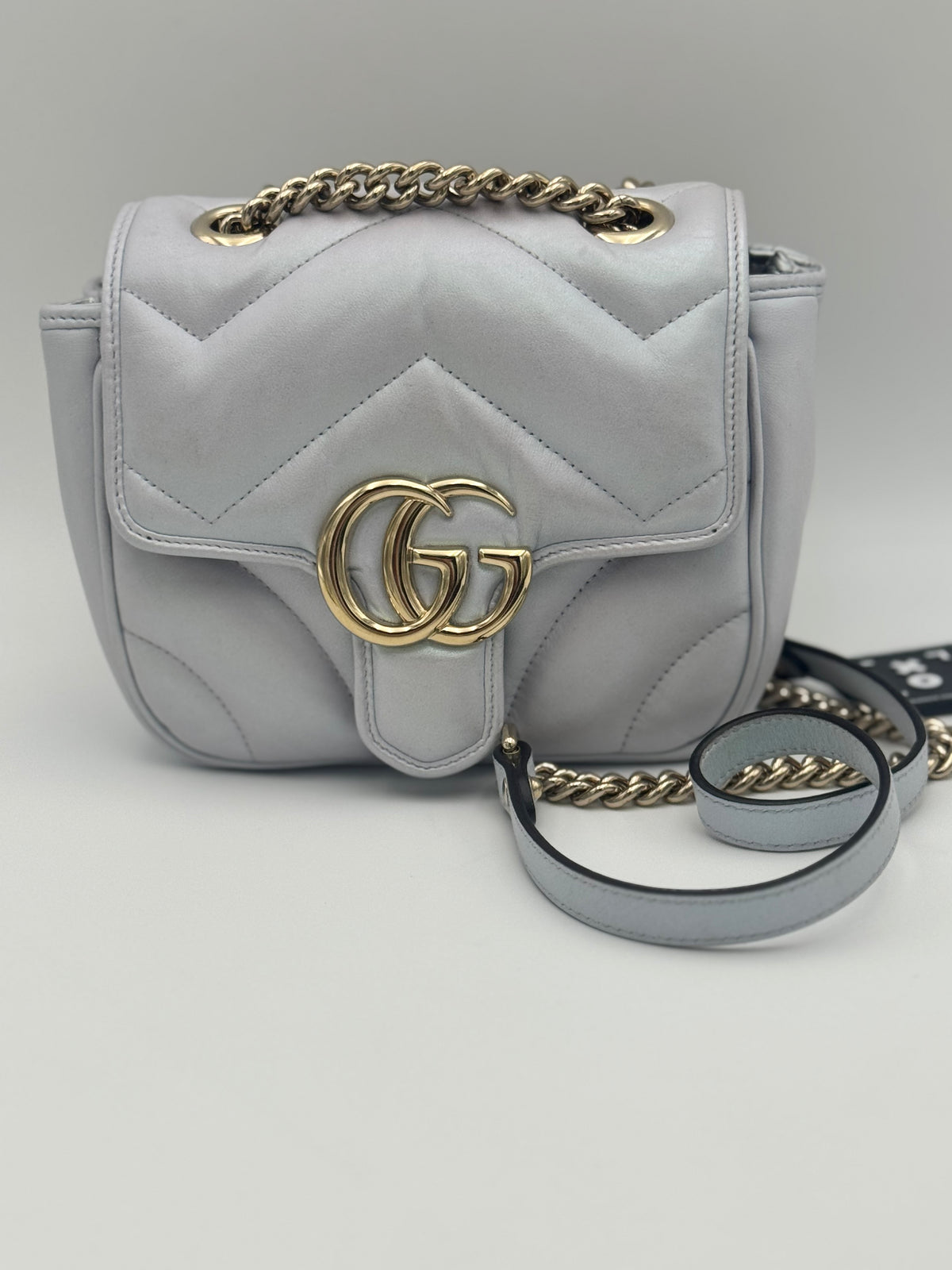 Gucci GG Marmont Rare Mini Iridescent Matelassé Shoulder Bag